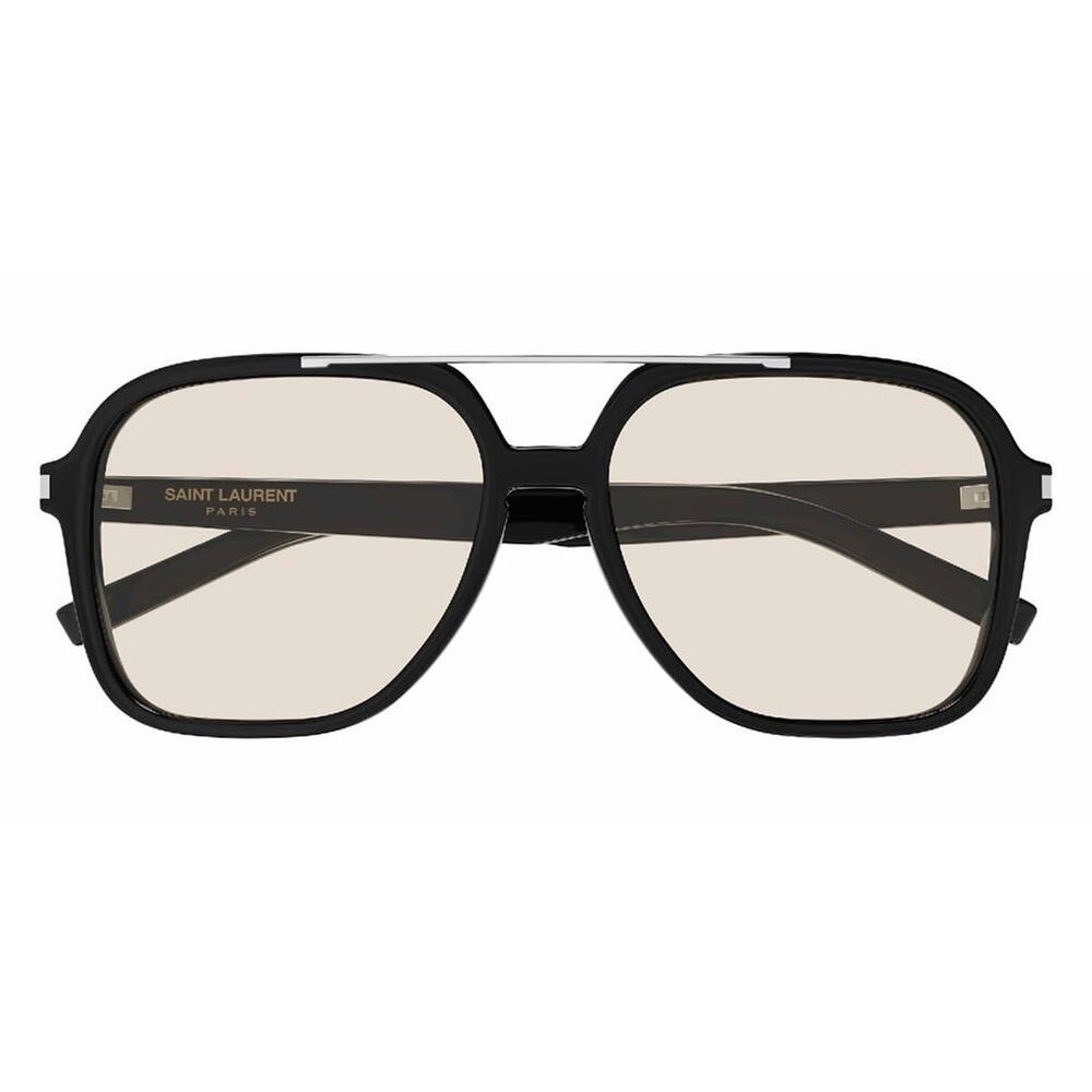 SAINT LAURENT SL 545 001 Black Yellow Women Large Sunglasses AUTHENTIC - Picture 4 of 11